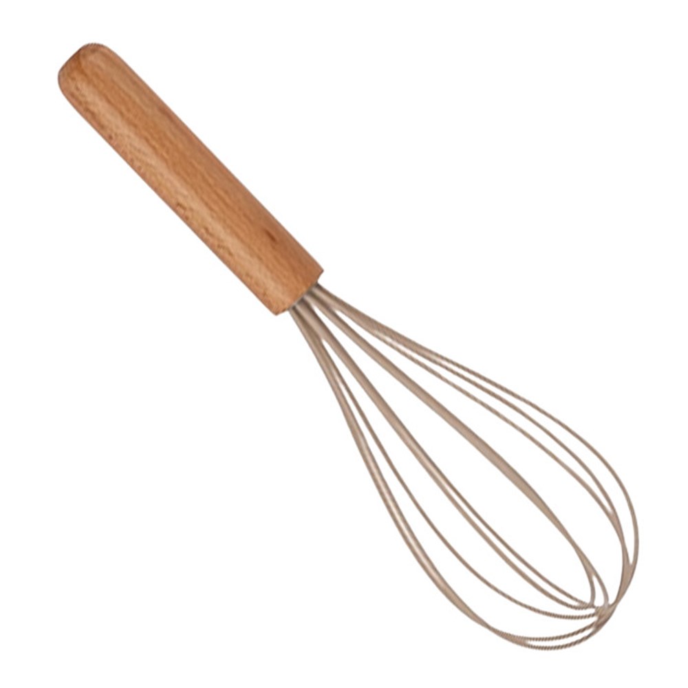 Batidor Pera Silicona mango Bambú Loekemeyer, código 957E
